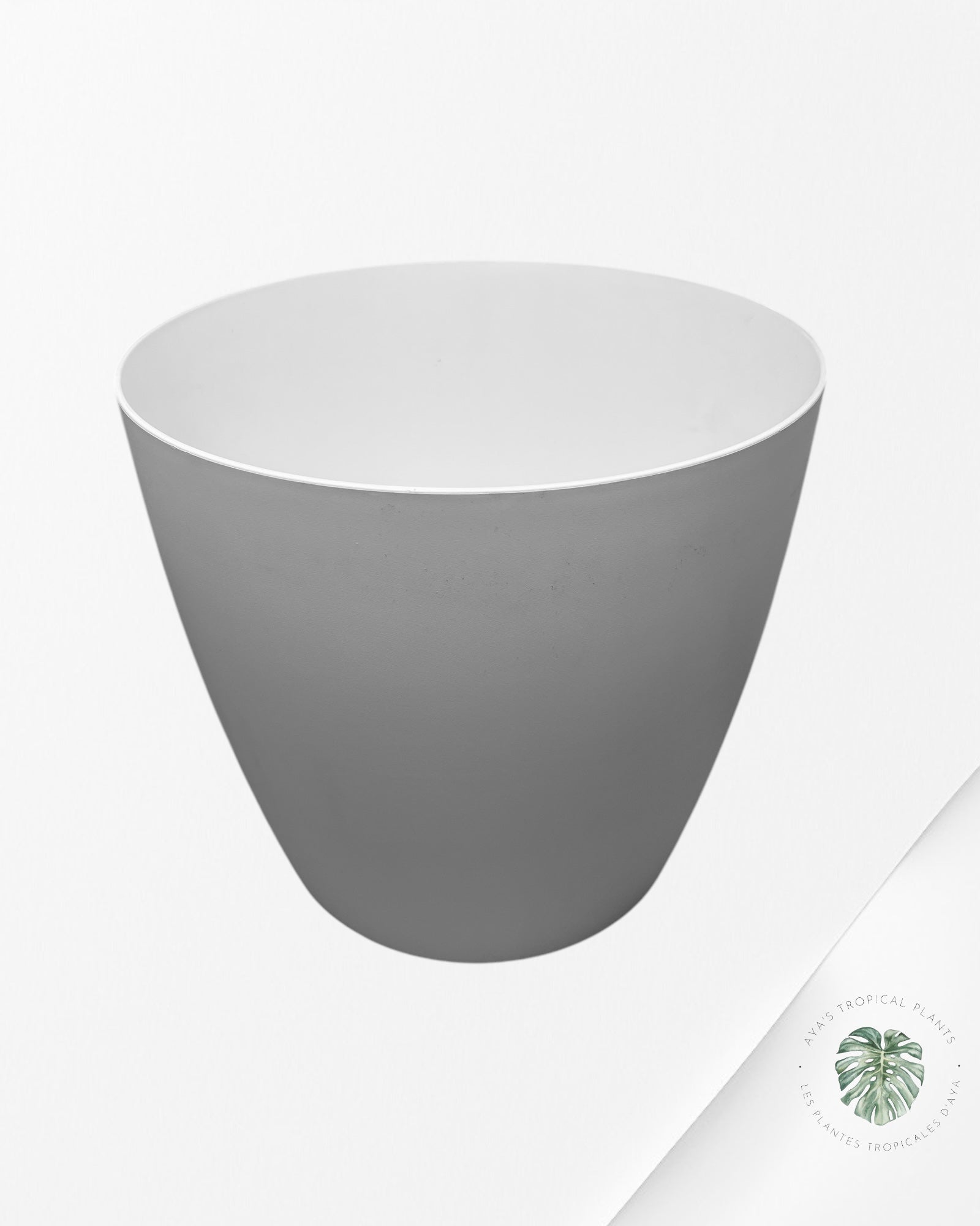 Plant pot (cache pot) 30cm white mate