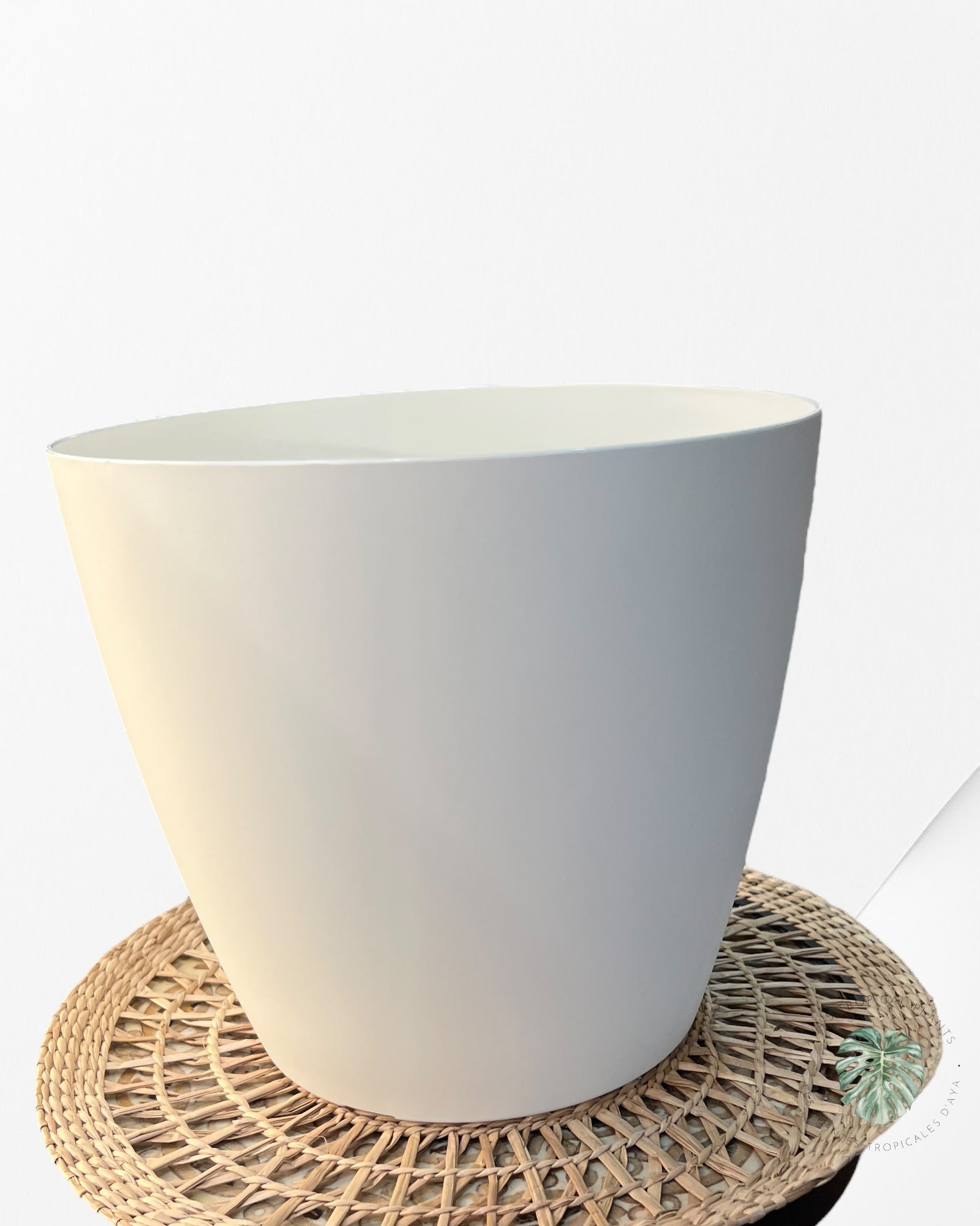 Plant pot (cache pot) 25cm white mate